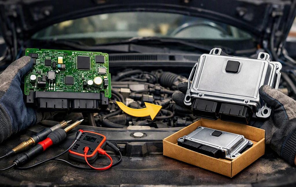 reparar o cambiar el computador del carro